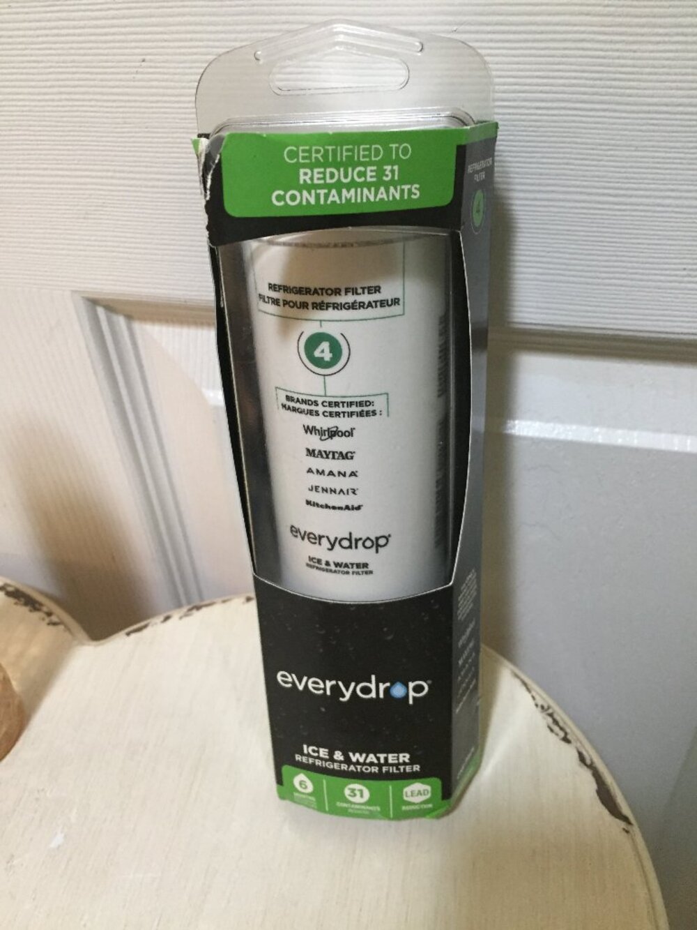 EVERYDROP ICE & WATER REFRIGERATOR FILTER #4 ONE PACK NEW